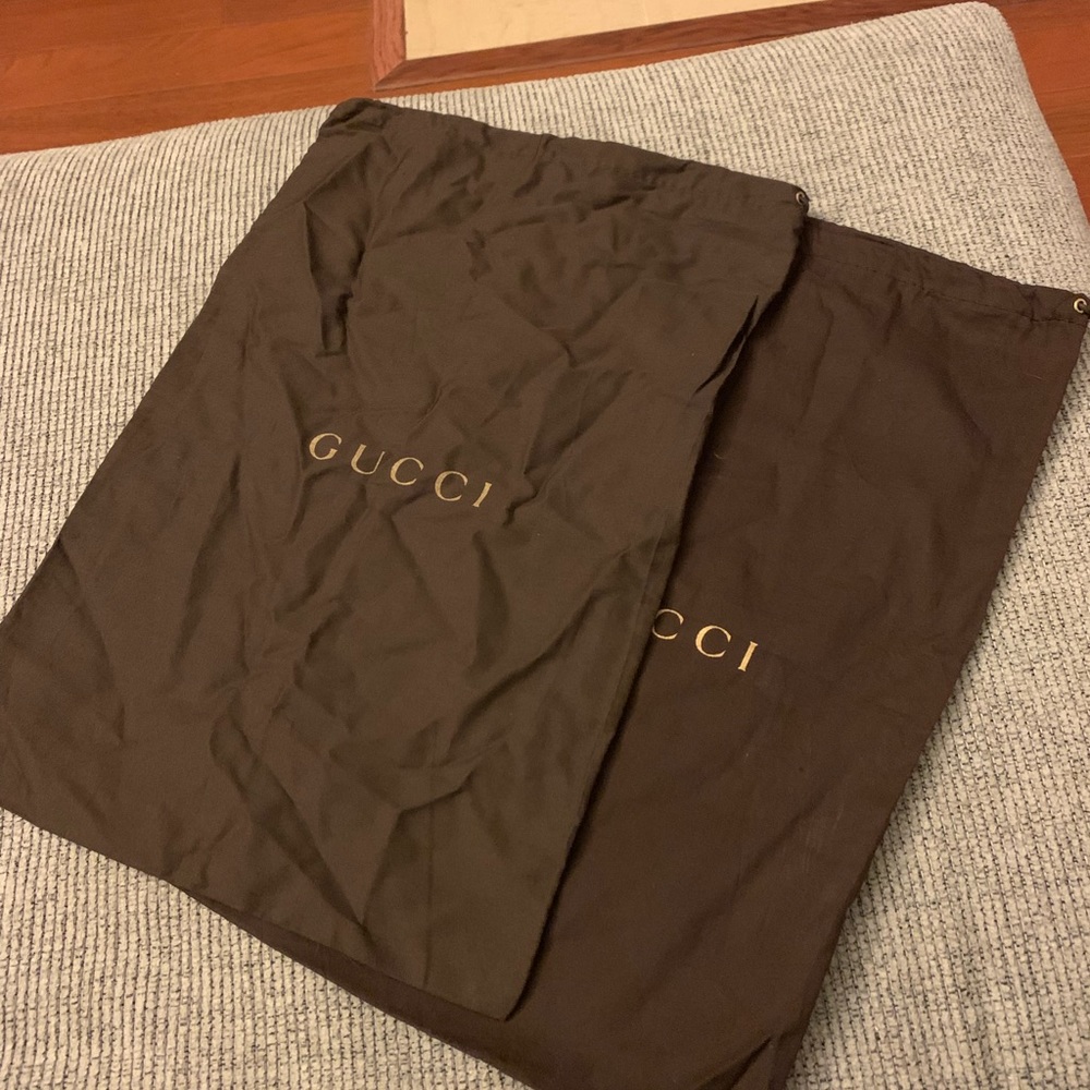 Gucci Dust / Storage Bags Pair of 2 Drawer Strings